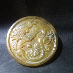 Stone jewelry belt buckle Jade